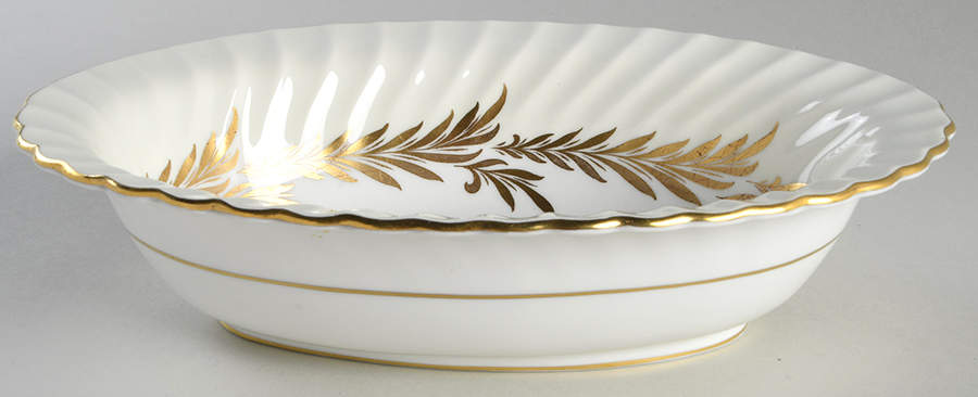 Golden Symphony 10" Oval Vegetable Bowl by Minton-1
