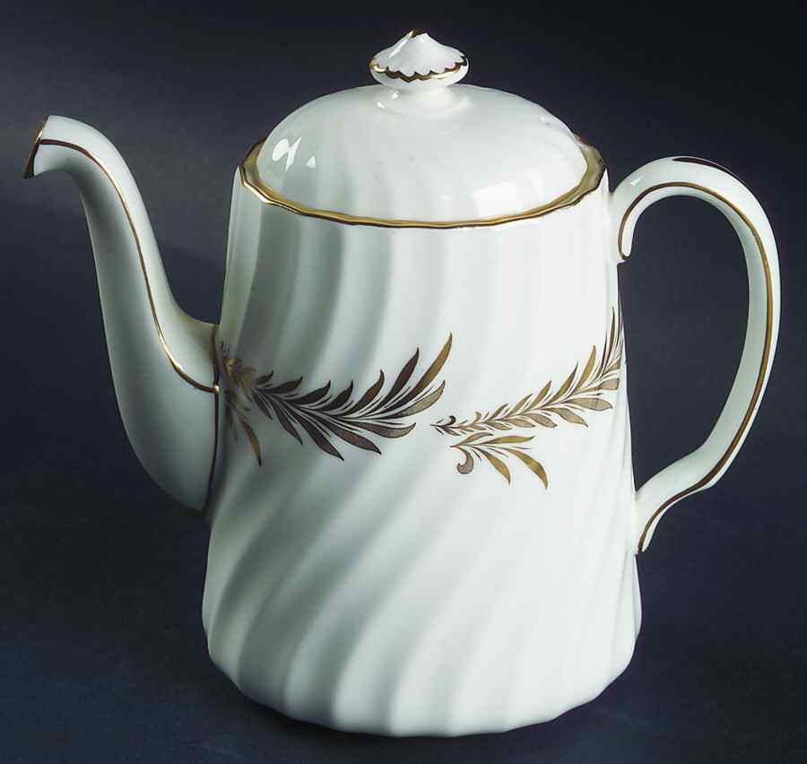 Golden Symphony Coffee Pot & Lid by Minton-1