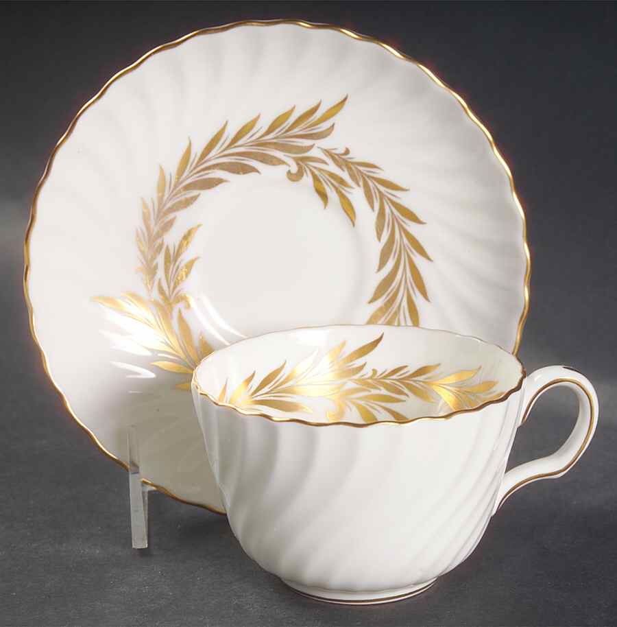 Golden Symphony Flat Cup & Saucer Set by Minton-1
