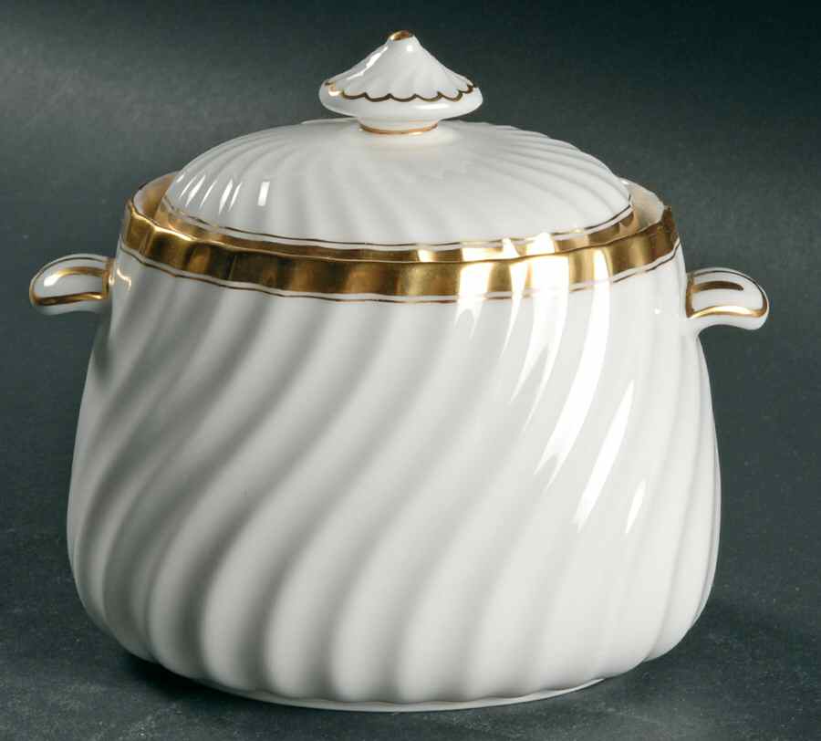 Granada Sugar Bowl & Lid by Minton-1