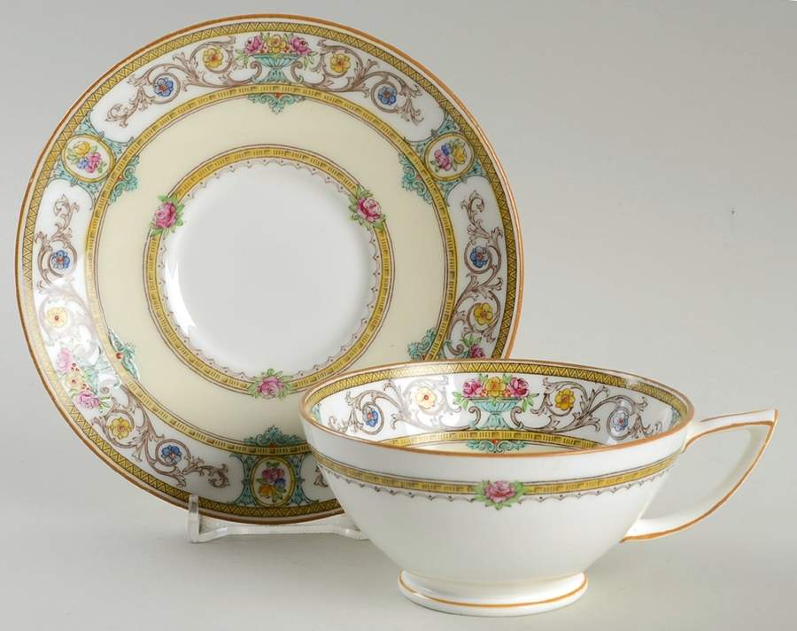 Grasmere Footed Cup & Saucer Set by Minton-1