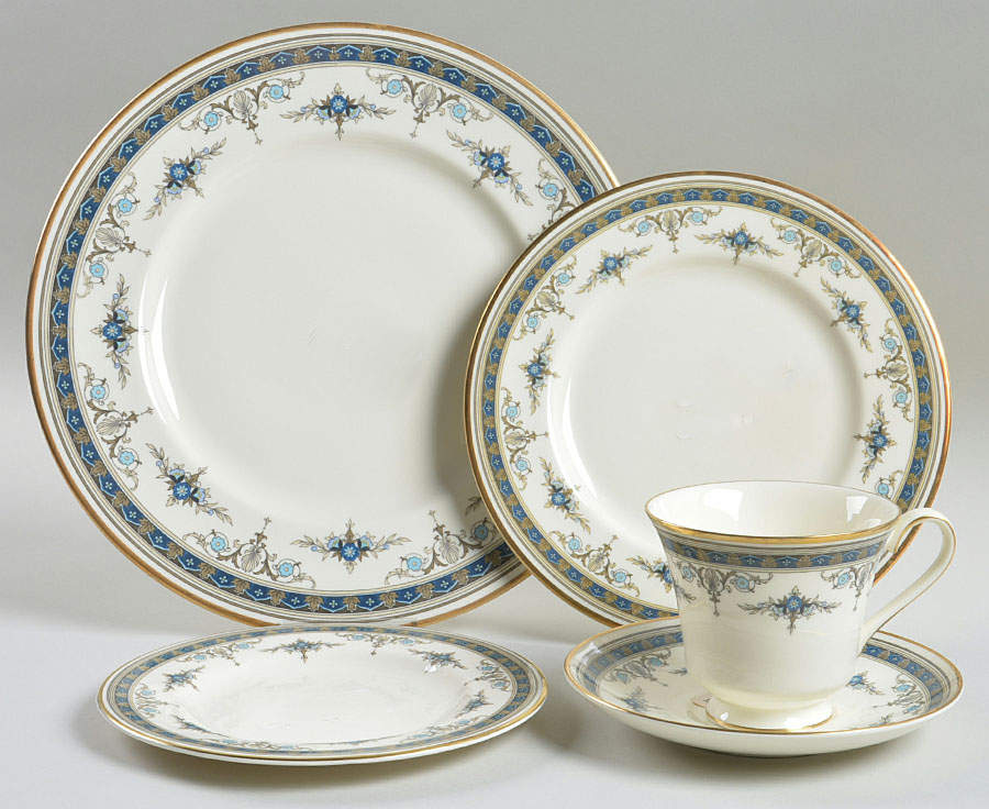 Grasmere Blue 40 Piece Estate Set by Minton-1