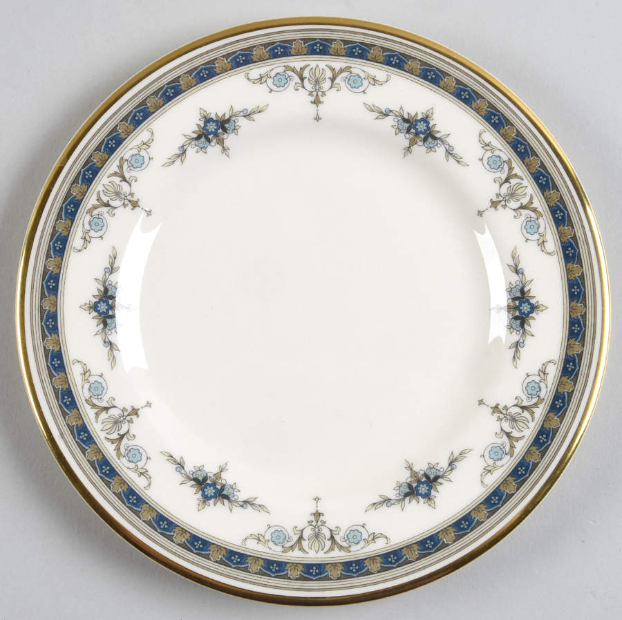 Grasmere Blue Bread & Butter Plate by Minton-1