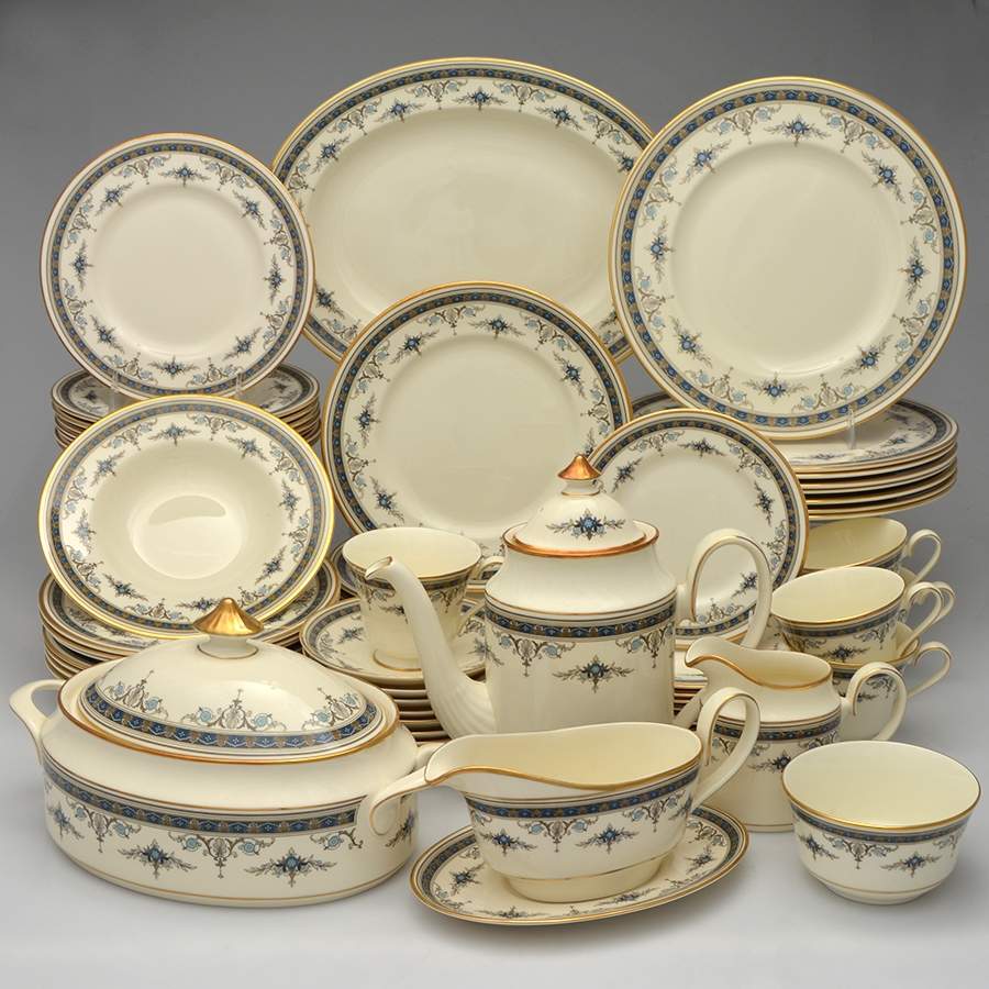 Grasmere Blue 65 Piece Estate Set by Minton-1