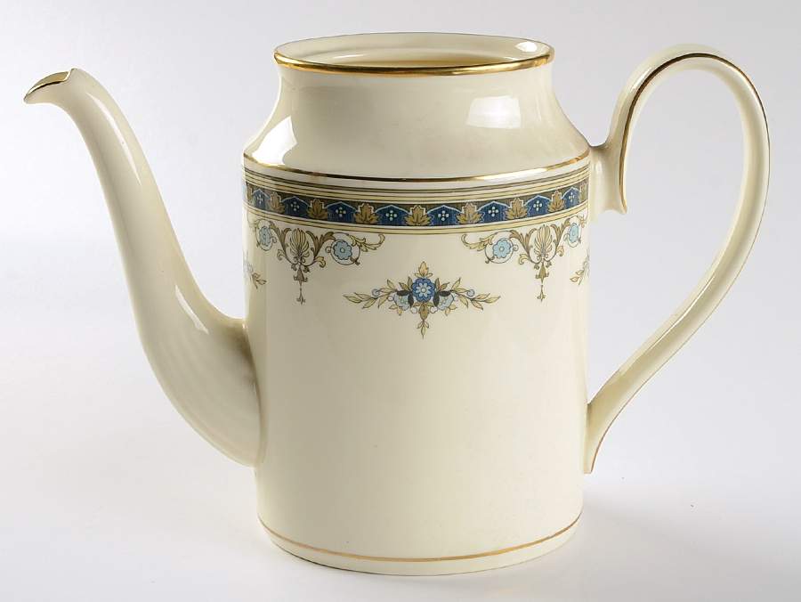 Grasmere Blue Coffee Pot No Lid by Minton-1