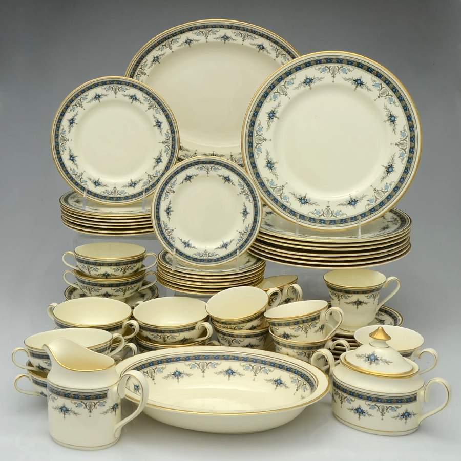 Grasmere Blue 61 Piece Estate Set by Minton-1