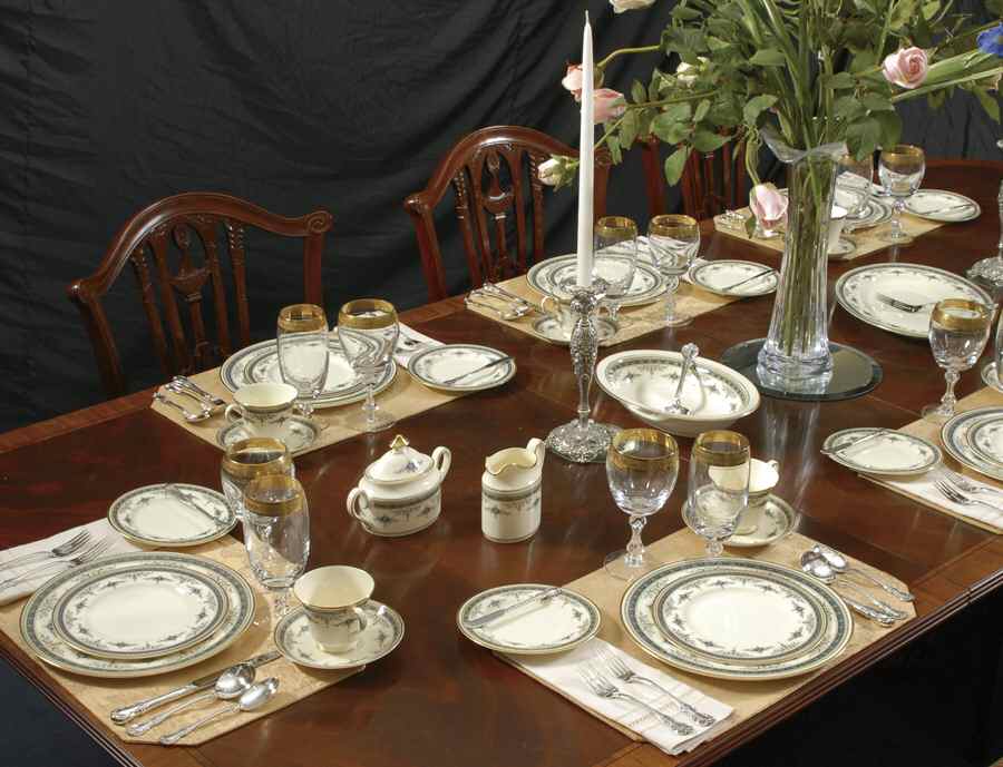 Grasmere Blue 45 Piece Estate Set by Minton-1