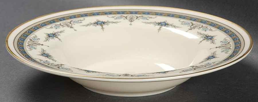 Grasmere Blue Rim Soup Bowl by Minton-1