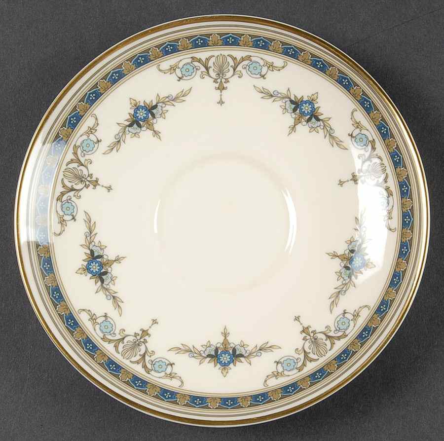 Grasmere Blue Saucer for Cream Soup Bowl by Minton-1