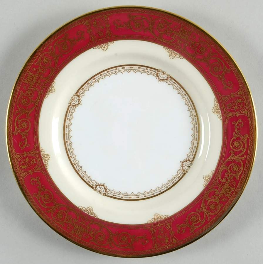 Grasmere Crimson Salad Plate by Minton-1
