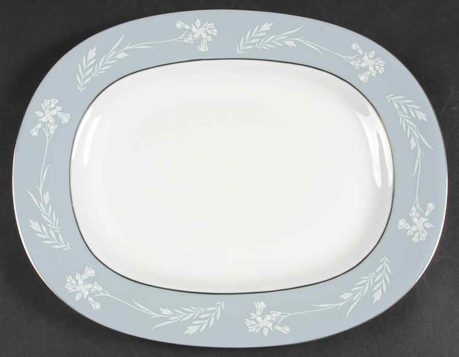 Grey Cameo 10" Oval Serving Platter by Minton-1