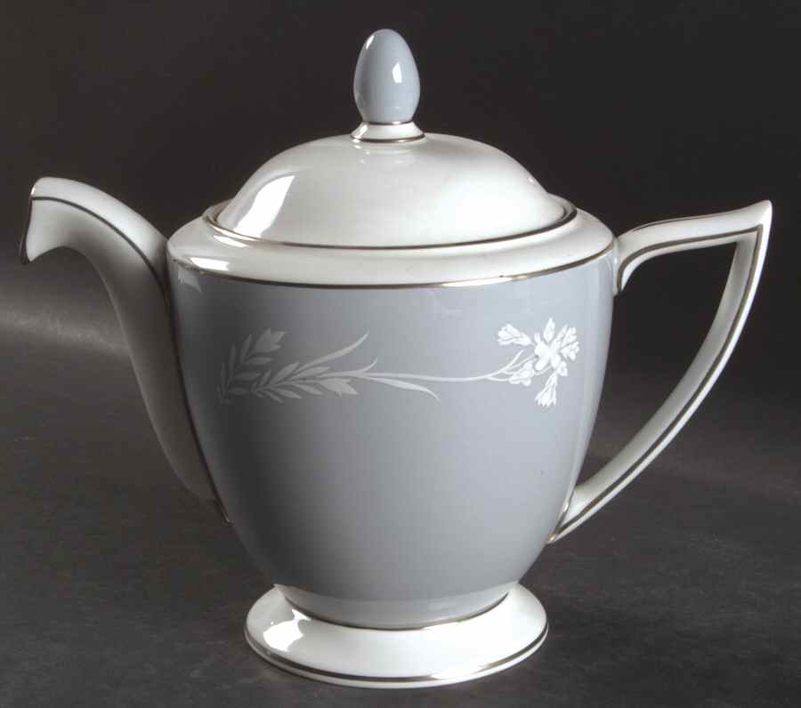 Grey Cameo Small Teapot & Lid by Minton-1