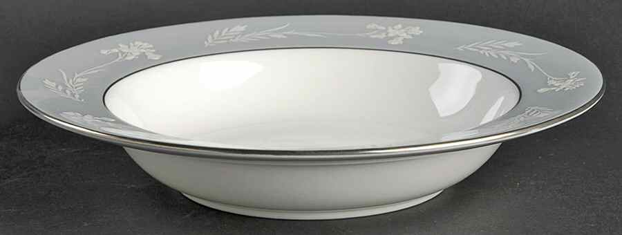 Grey Cameo Rim Soup Bowl by Minton-1
