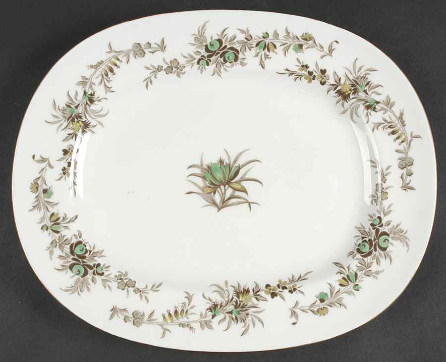Greenbriar 13" Oval Serving Platter by Minton-1