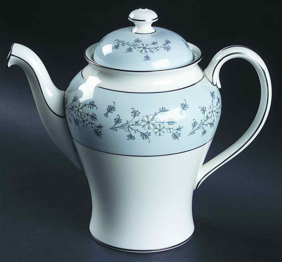 Grey Mist Coffee Pot & Lid by Minton-1
