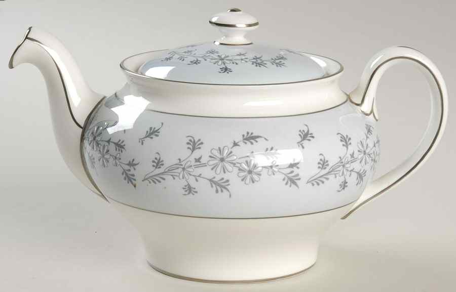 Grey Mist Teapot & Lid by Minton-1