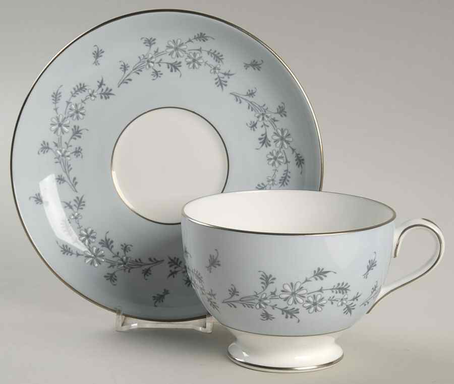 Grey Mist Oversized Cup & Saucer Set by Minton-1