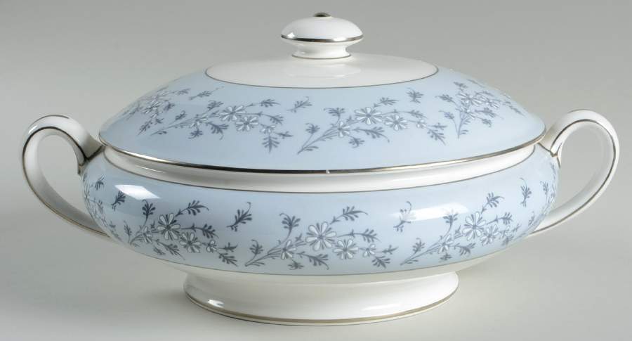 Grey Mist Round Covered Vegetable by Minton-1