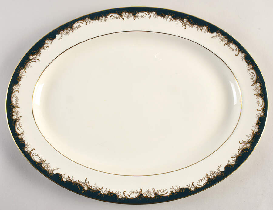 Grosvenor 16" Oval Serving Platter by Minton-1
