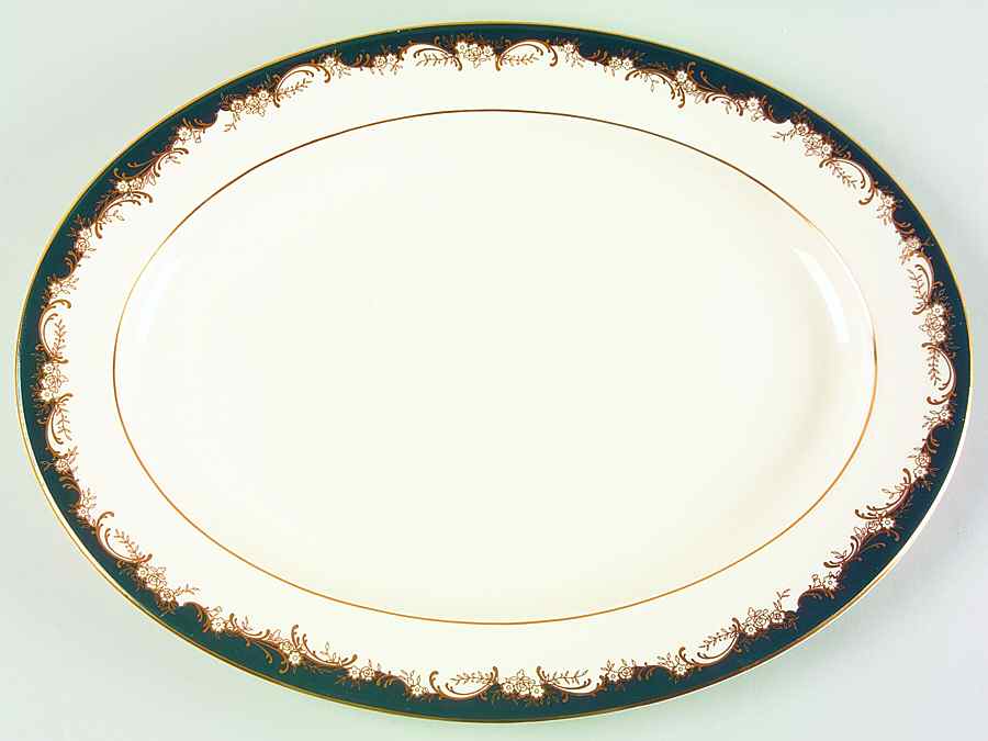 Grosvenor 16" Oval Serving Platter by Minton-1