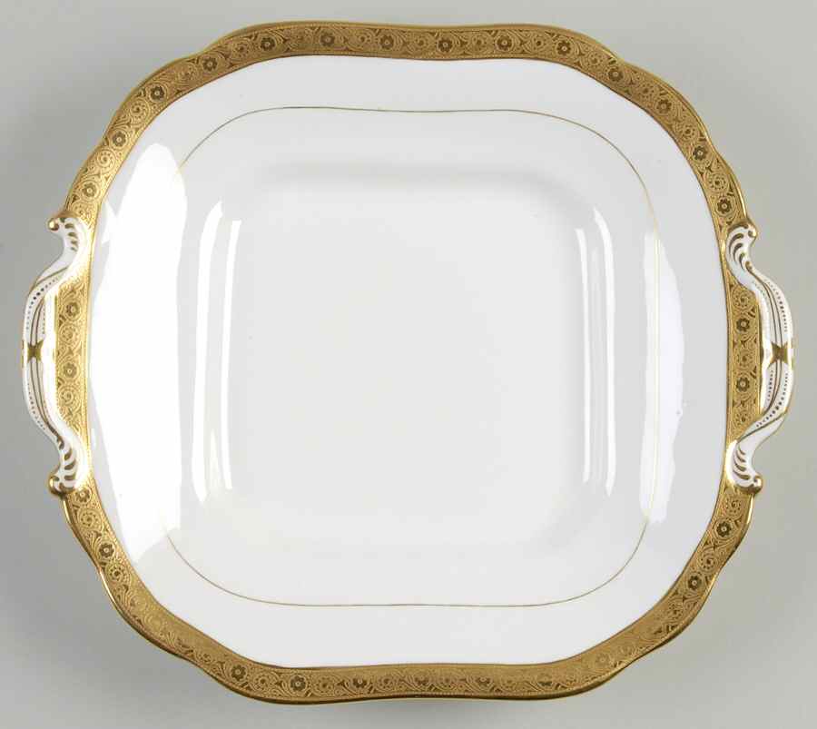 H1325 Square Handled Cake Plate by Minton-1