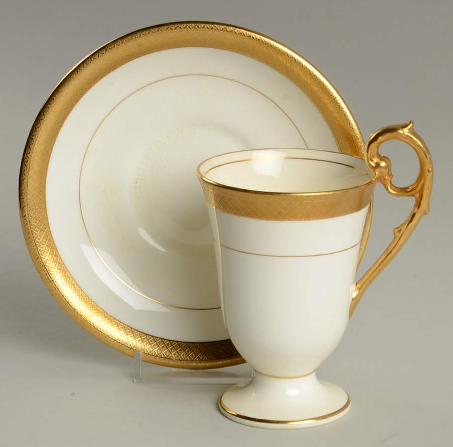 H1346 Chocolate Cup & Saucer Set by Minton-1