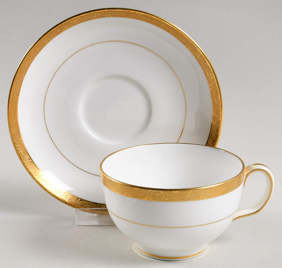 H1886 Footed Cup & Saucer Set by Minton-1