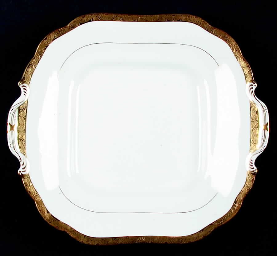 H1886 Square Handled Cake Plate by Minton-1