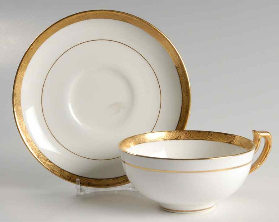H1886 Flat Cup & Saucer Set by Minton-1