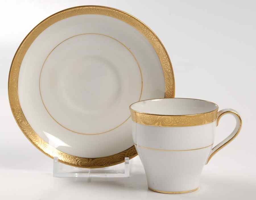 H1886 Flat Demitasse Cup & Saucer Set by Minton-1