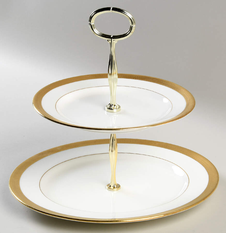 H1935 6 5/8"-10"  2 Tiered Serving Tray (Dp, Sp) HC by Minton-1