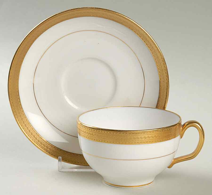 H1935 Flat Cup & Saucer Set by Minton-1