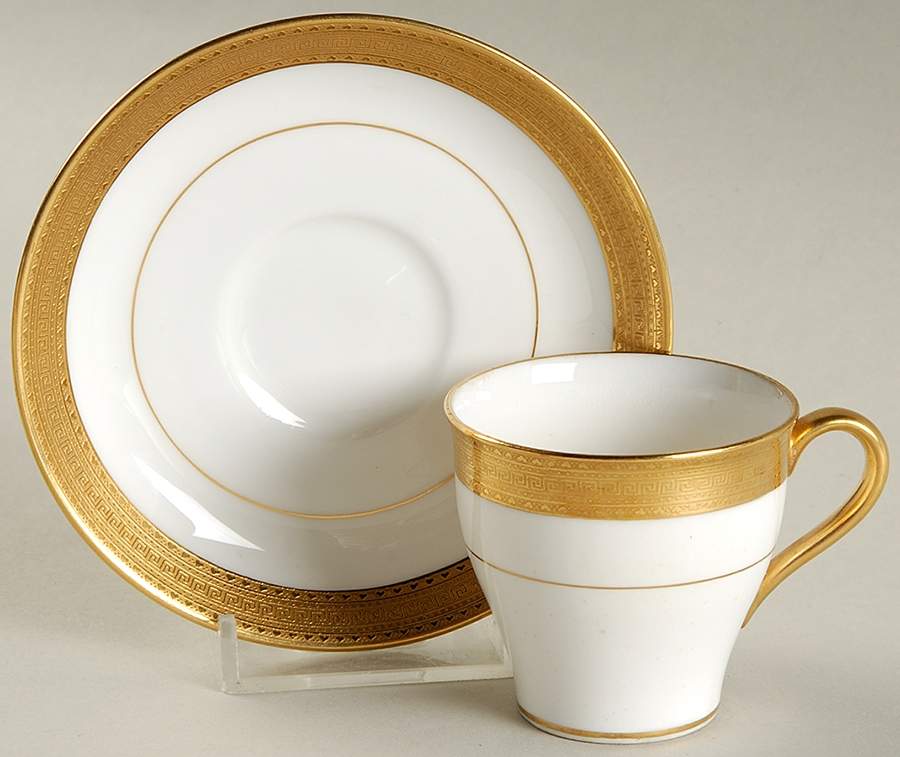 H1935 Flat Demitasse Cup & Saucer Set by Minton-1