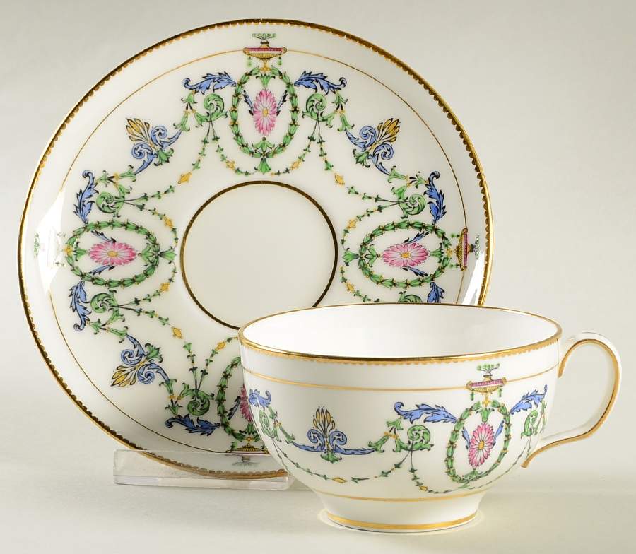H2581 Flat Cup & Saucer Set by Minton-1