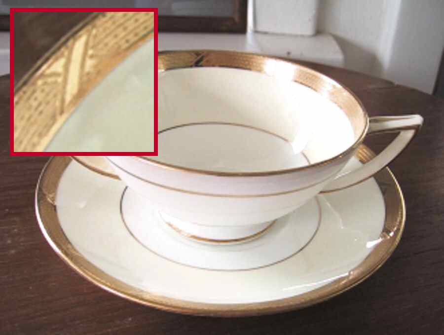 H2801 Footed Cream Soup Bowl & Saucer Set by Minton-1