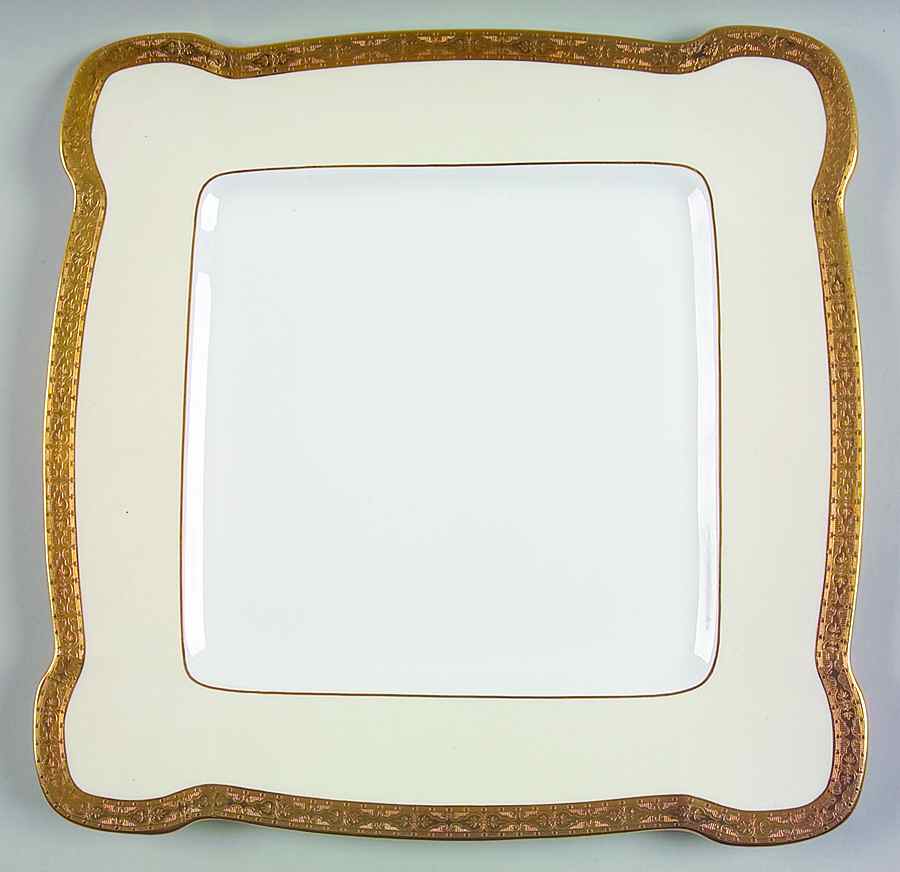 H3706 Square Cake Plate by Minton-1