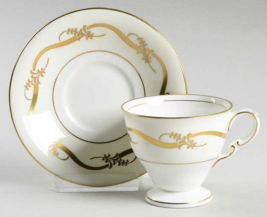H4848 Footed Demitasse Cup & Saucer Set by Minton-1