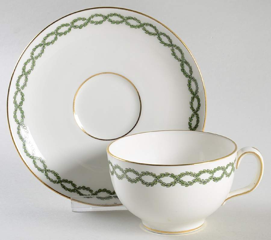 H551 Footed Cup & Saucer Set by Minton-1
