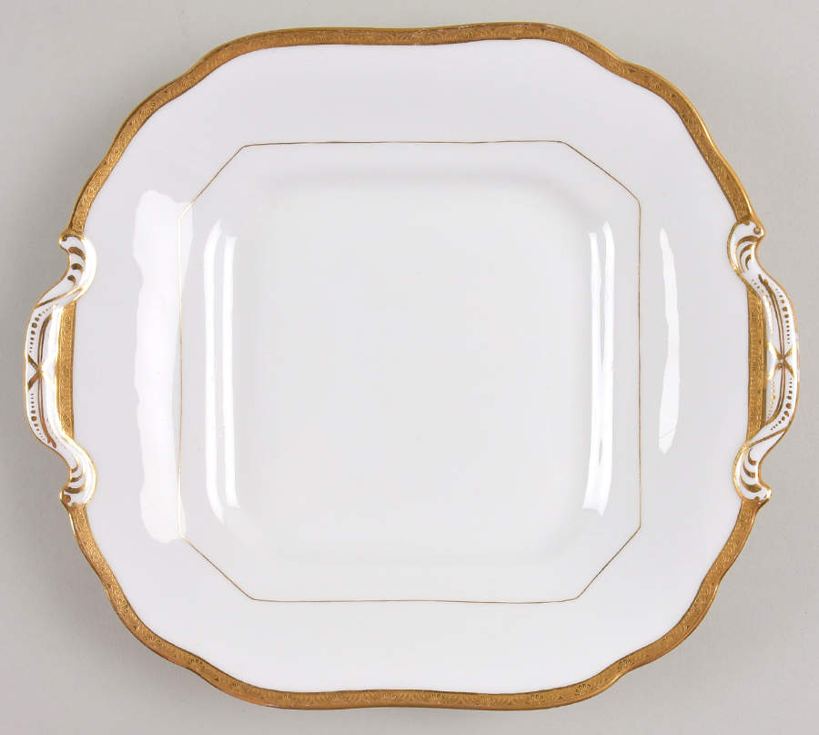 H969 Square Handled Cake Plate by Minton-1