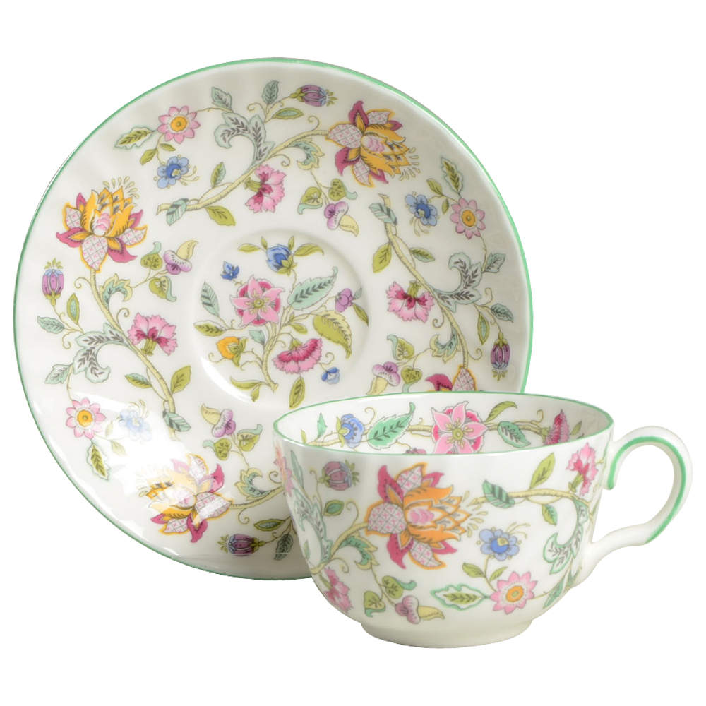 Haddon Hall Flat Cup & Saucer Set by Minton-1