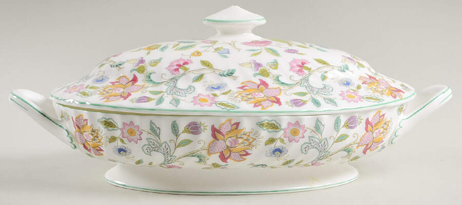 Haddon Hall Oval Covered Vegetable by Minton-1