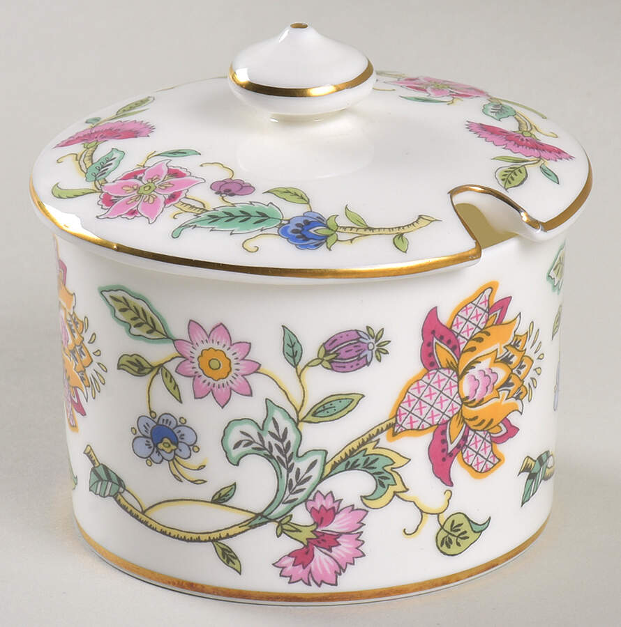 Haddon Hall Condiment Jar & Lid by Minton-1