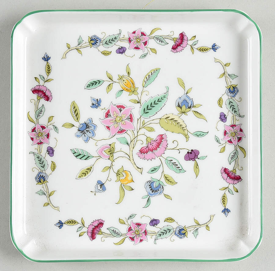 Haddon Hall Square Tray by Minton-1
