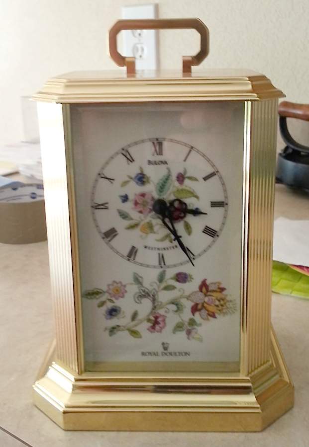 Haddon Hall Mantel Clock by Minton-1