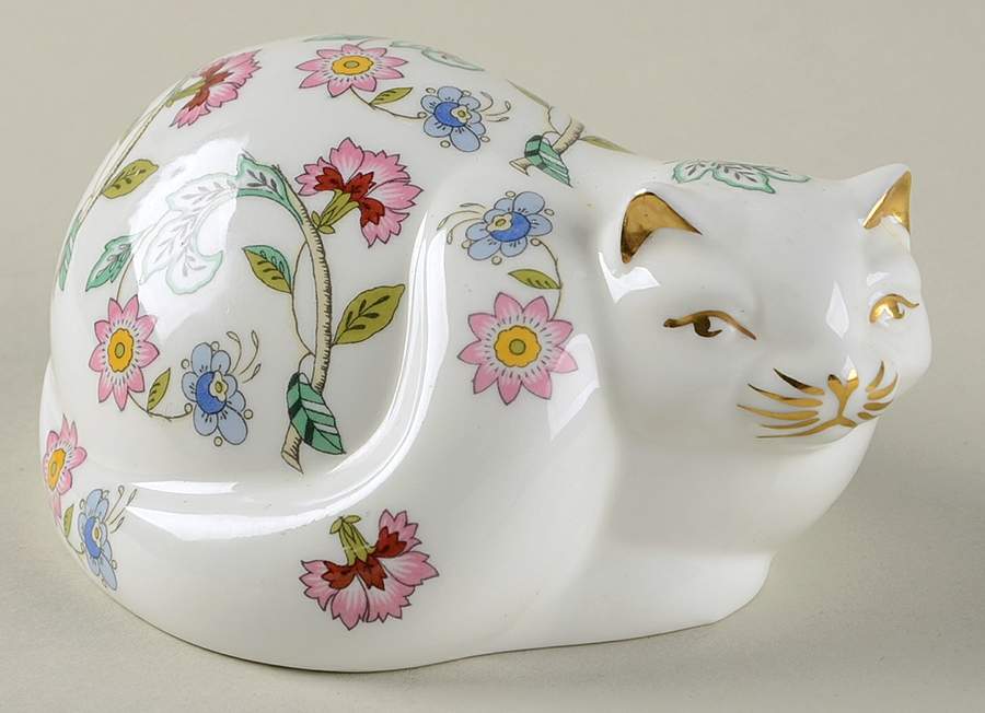 Haddon Hall Cat Figurine by Minton-1