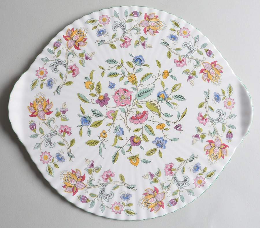 Haddon Hall Large Handled Cake Plate by Minton-1