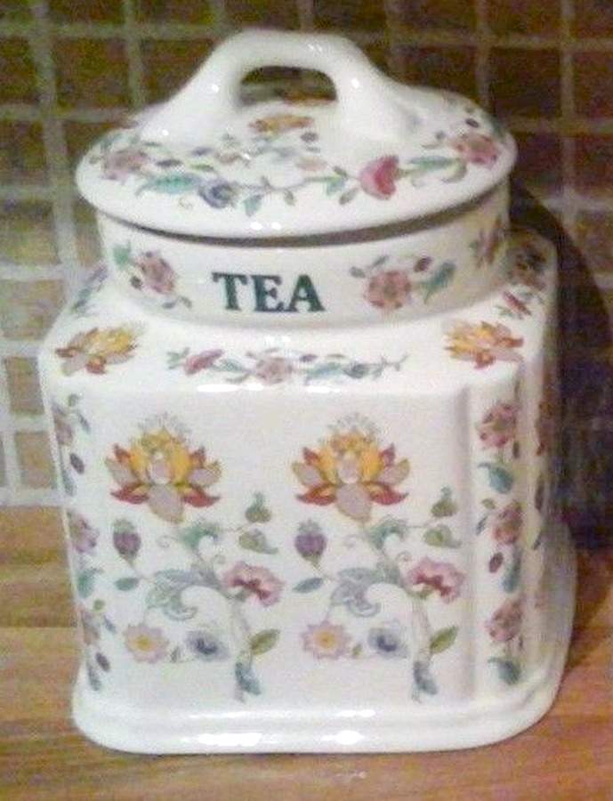 Haddon Hall Tea Canister & Lid by Minton-1