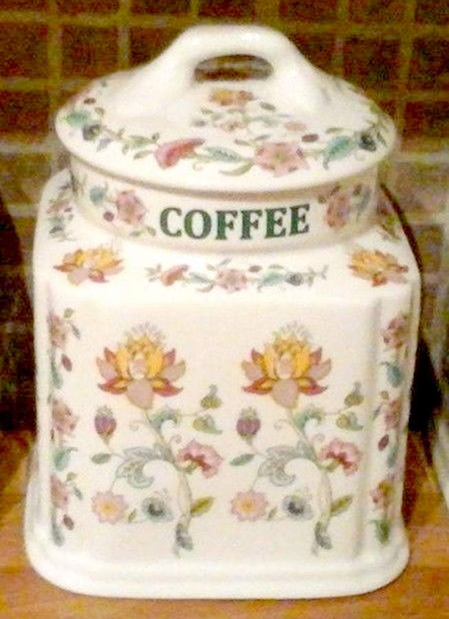 Haddon Hall Coffee Canister & Lid by Minton-1