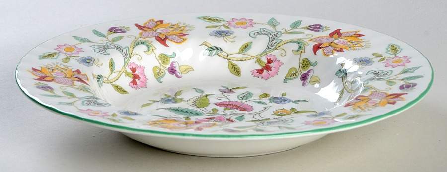 Haddon Hall Large Rim Soup Bowl by Minton-1