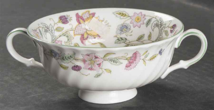 Haddon Hall Footed Cream Soup Bowl by Minton-1